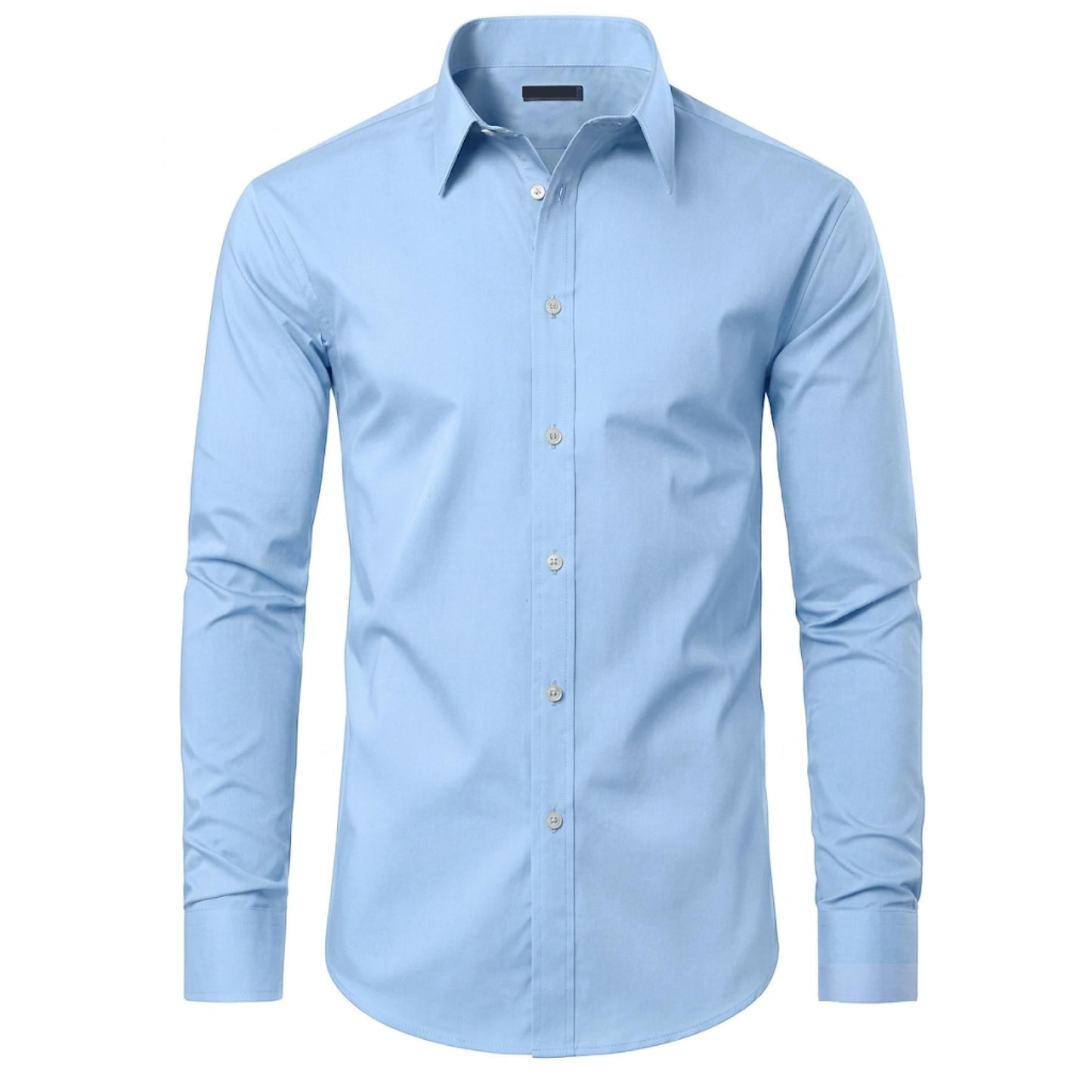 Mens Long Sleeve Untucked Stretch Dress Shirt